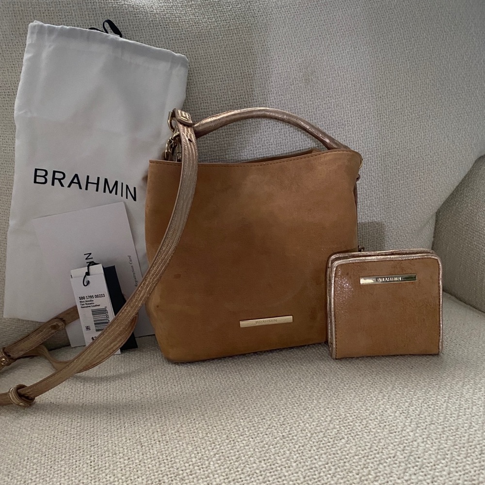 Brahmin Mini Amelia Bag with matching wallet